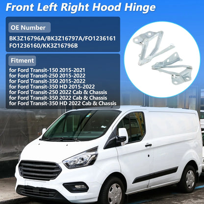 Front Hood Hinge for Ford Transit-150 Transit-250 Transit-350 (2015–2023) No.BK3Z16796A