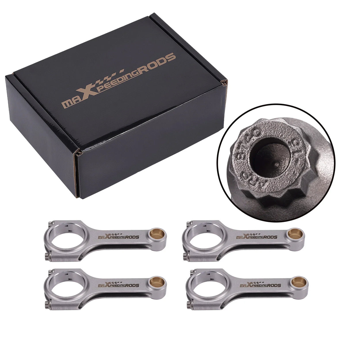 Set of 4 Connecting Rods for Nissan Vanette C120 (1986–1994)