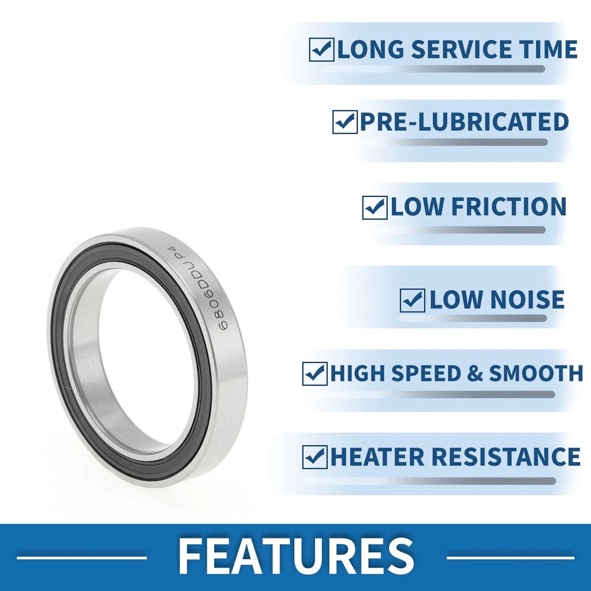 Deep Groove Ball Bearing P4 for Scooter Skateboard Wheel (30x42x7mm)