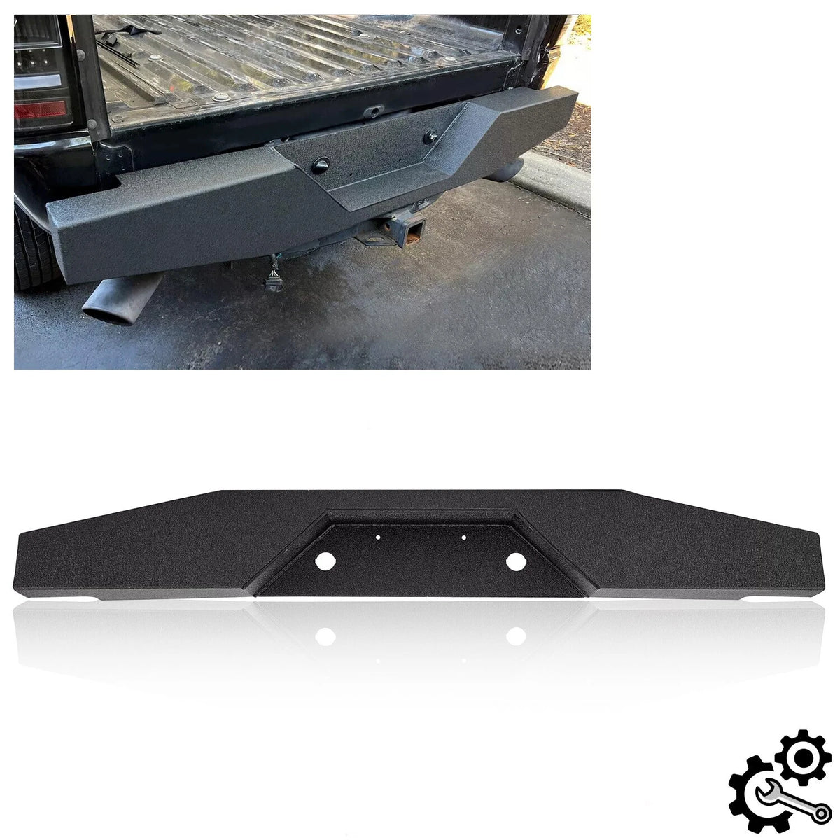Rear Step Bumper for Ford Ranger (1993–2011) SMT10571 Heavy-Duty Steel