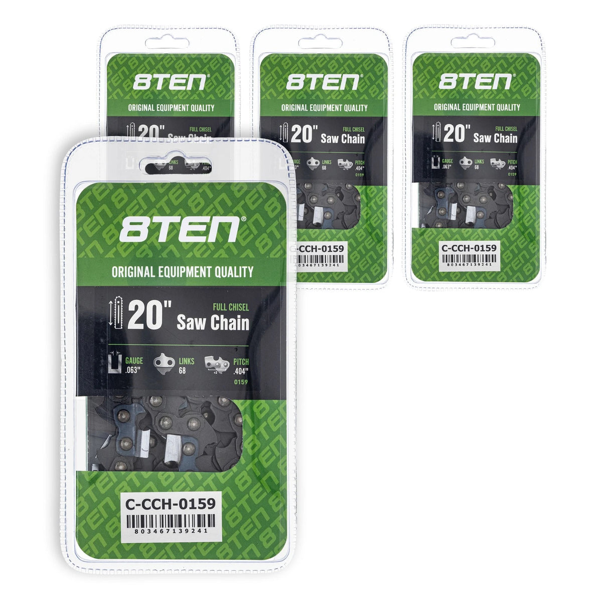 4-Pack Chainsaw Chain 20 Inch .063 .404 68DL for Stihl MS 064 660 056 088 084