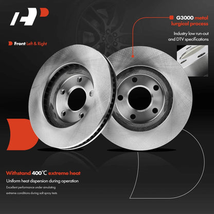 Front Disc Brake Rotors for Chevrolet Impala Camaro (2000–2005) 12162055, 56641R, BR55034