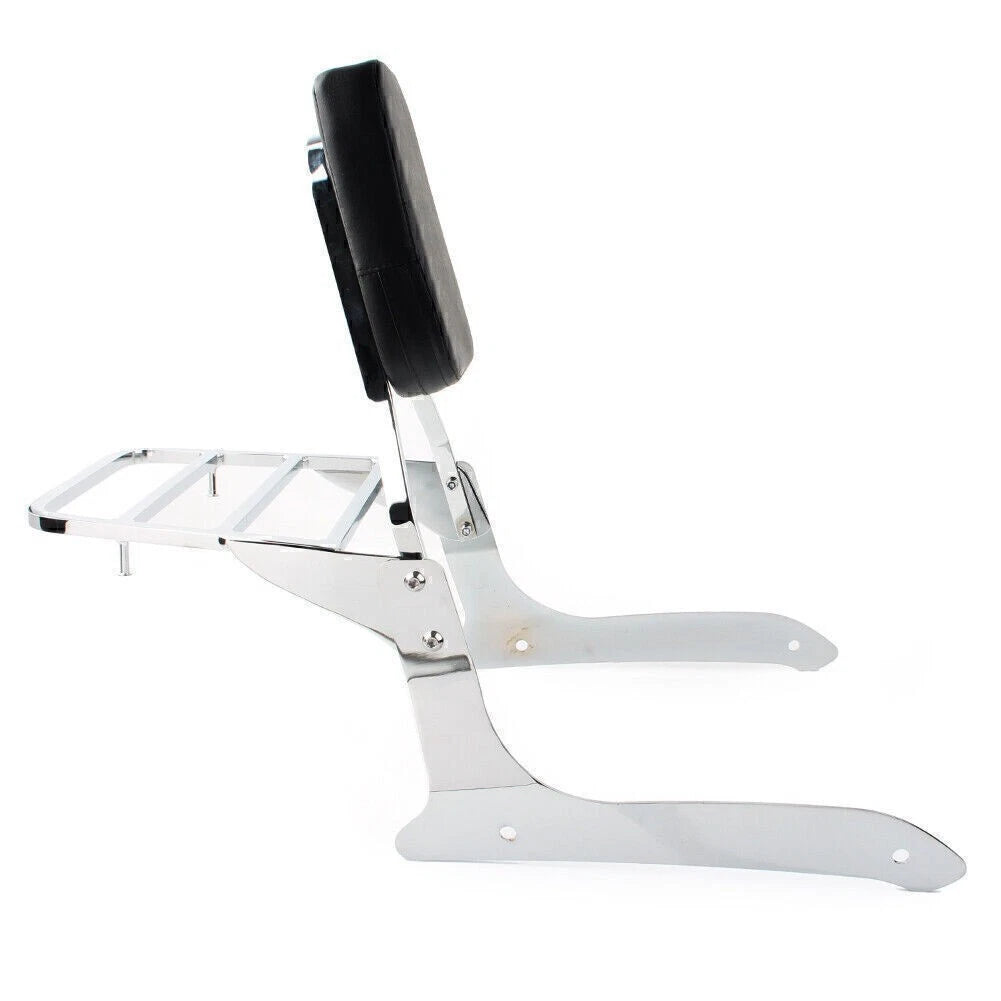 Backrest Sissy Pad & Luggage Rack for Yamaha XVS1300A Midnight V Star (2007–2015)