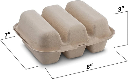 Pack of 15 Taco Holders for Food Service (8" x 7" x 3")
