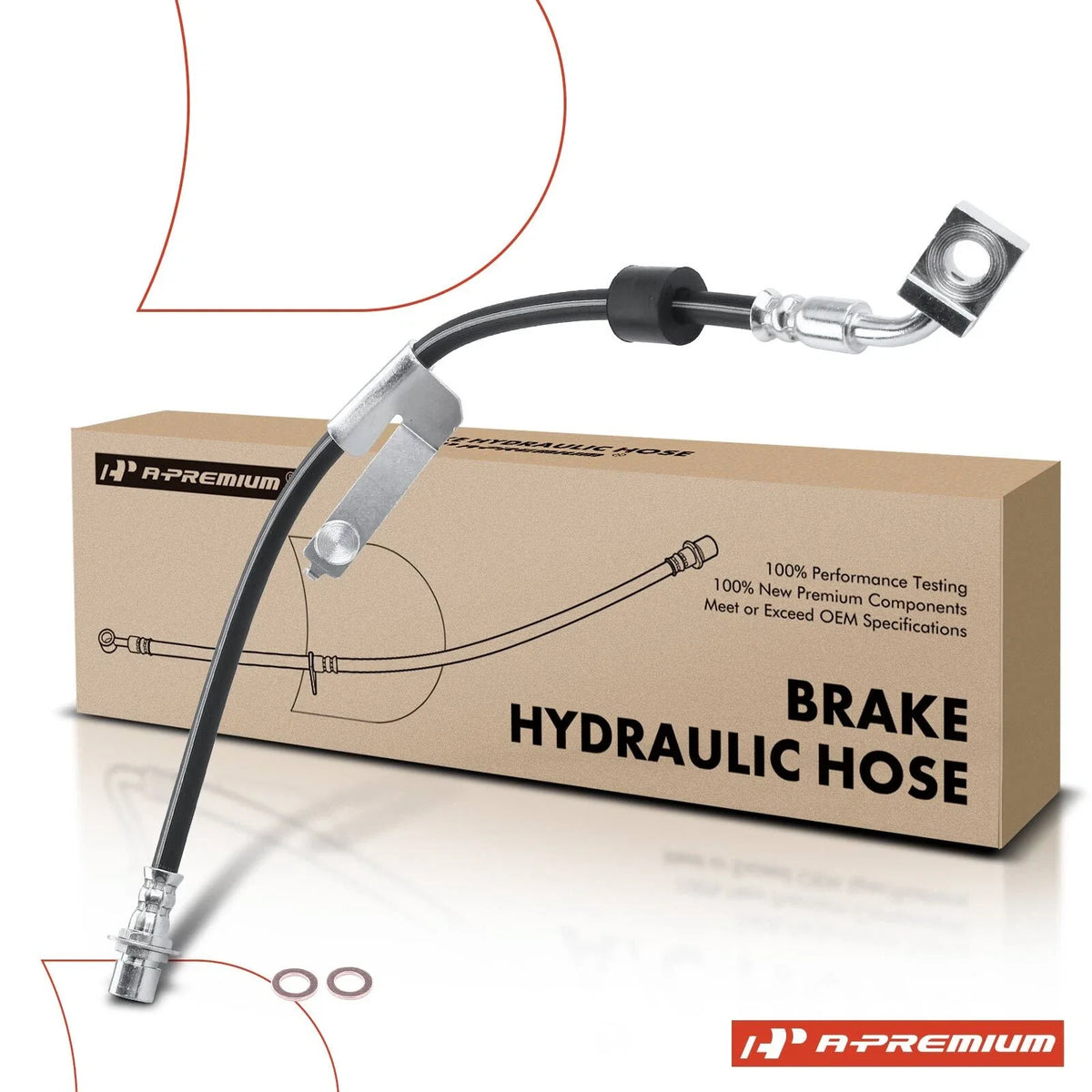 Rear Driver Brake Hydraulic Hose for Jeep Grand Cherokee (2016–2020)