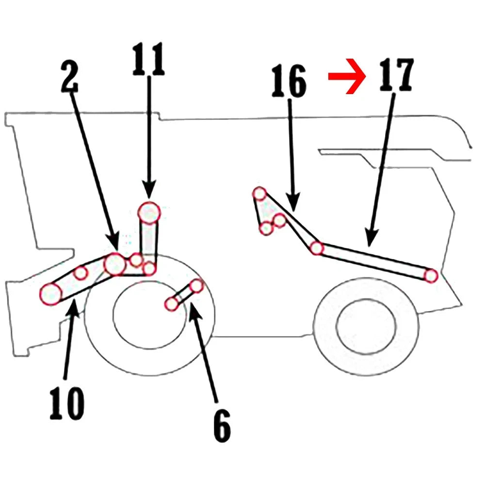 Belt for John Deere 9450 9550 9560 9650 9660 (1995–2007)