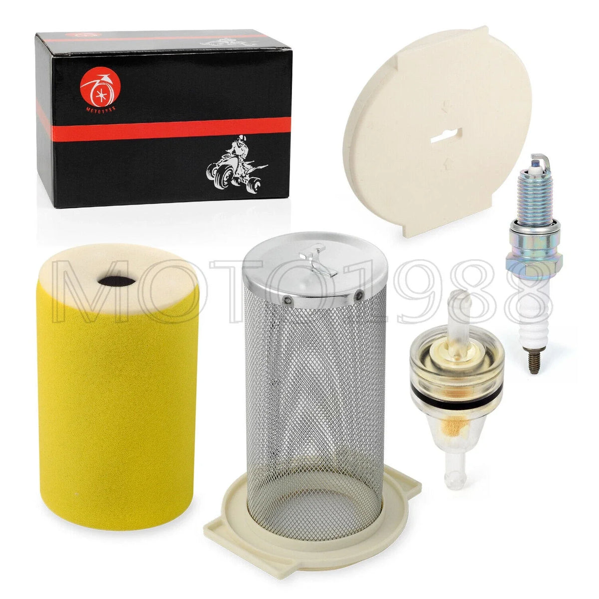 Air Filter Guide End Cap Kit for Yamaha Moto 4 YFM250 (1989–1991)