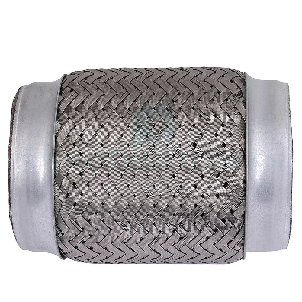 3.5" x 6" Chrome Stainless Steel Flex Pipe Coupling for Universal Fit (OAL)