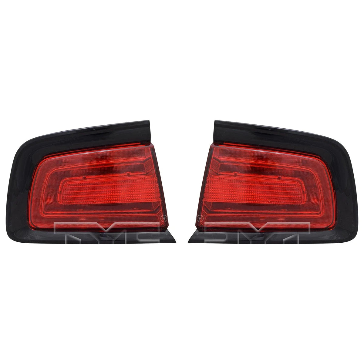 Set of 2 TYC Outer Tail Light Lamp Assemblies for Dodge Charger (2011–2014)