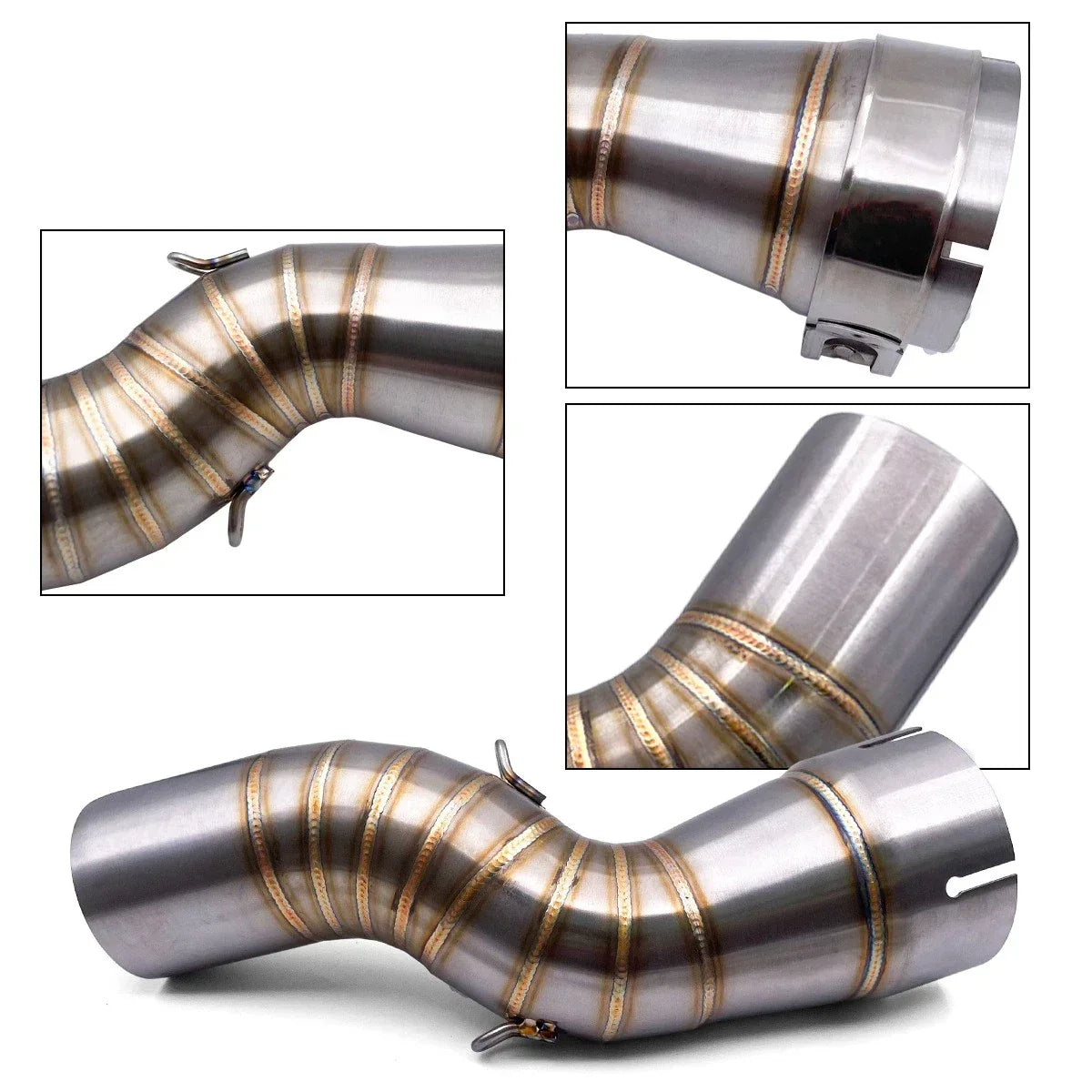Exhaust Mid Link Pipe Stainless Steel for BMW R1200GS ADV (2013–2019)