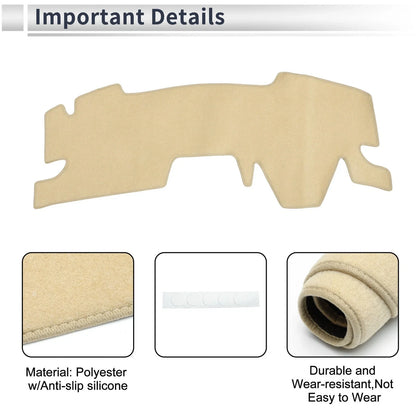 Dashboard Cover Mat for Toyota Yaris Cross (2021–2023) Sun Protector Beige
