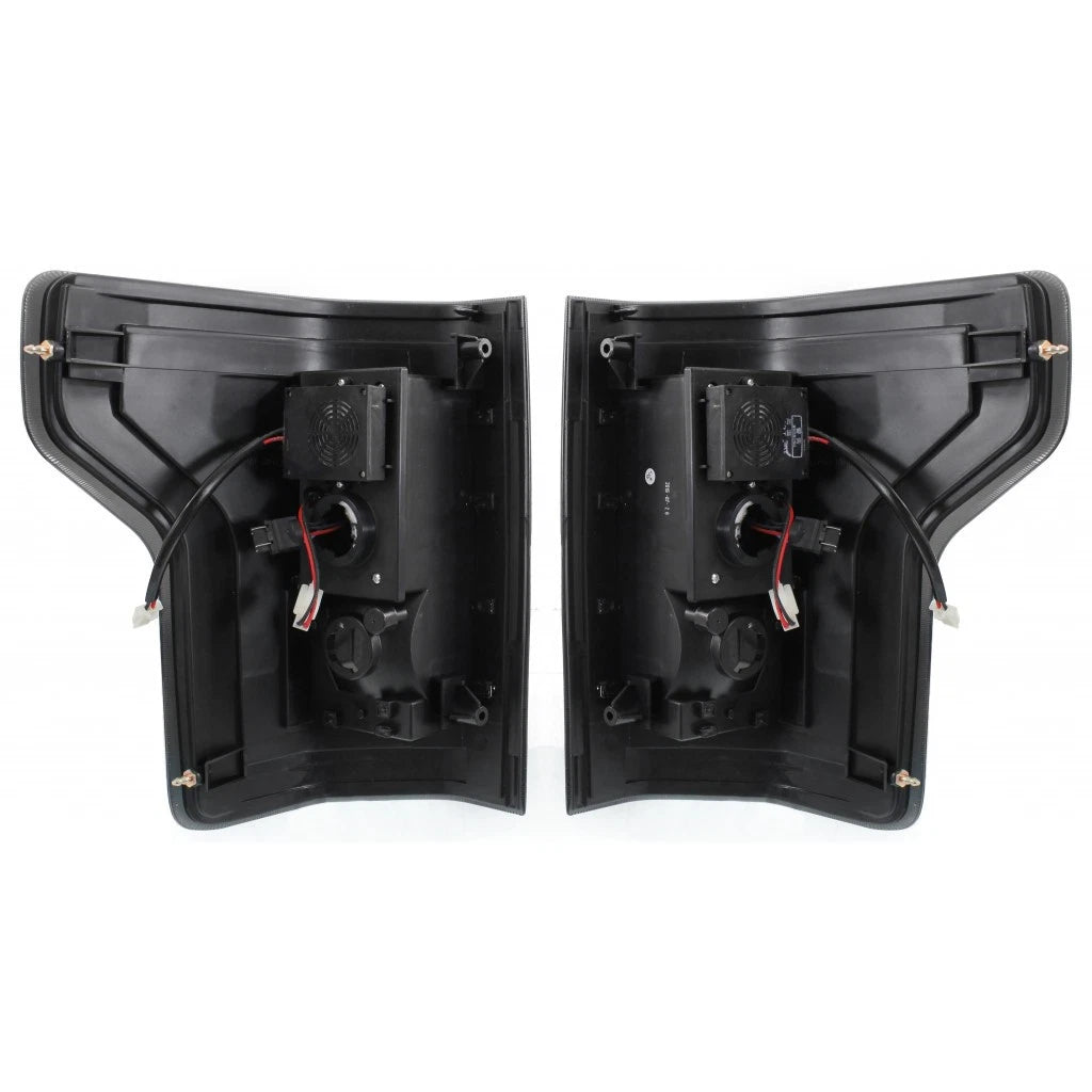 Pair of Clear LED Tail Lights for Ford F-150 (2015–2017) CLX-M0-USA-STYFD1516LCTL1-CL360A70
