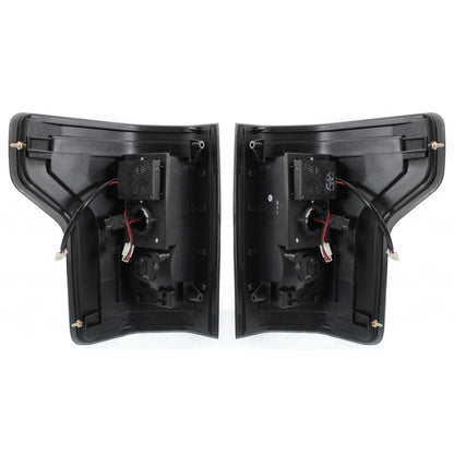 Pair of Clear LED Tail Lights for Ford F-150 (2015–2017) CLX-M0-USA-STYFD1516LCTL1-CL360A70