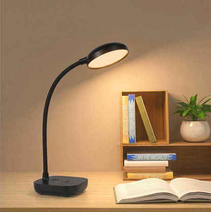 1 Pack Black Battery Desk Lamp 5W for Home Office