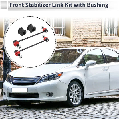 Front Stabilizer Bar Links Set of 2 with Bushing for Toyota Solara (2004–2008) No.K90344