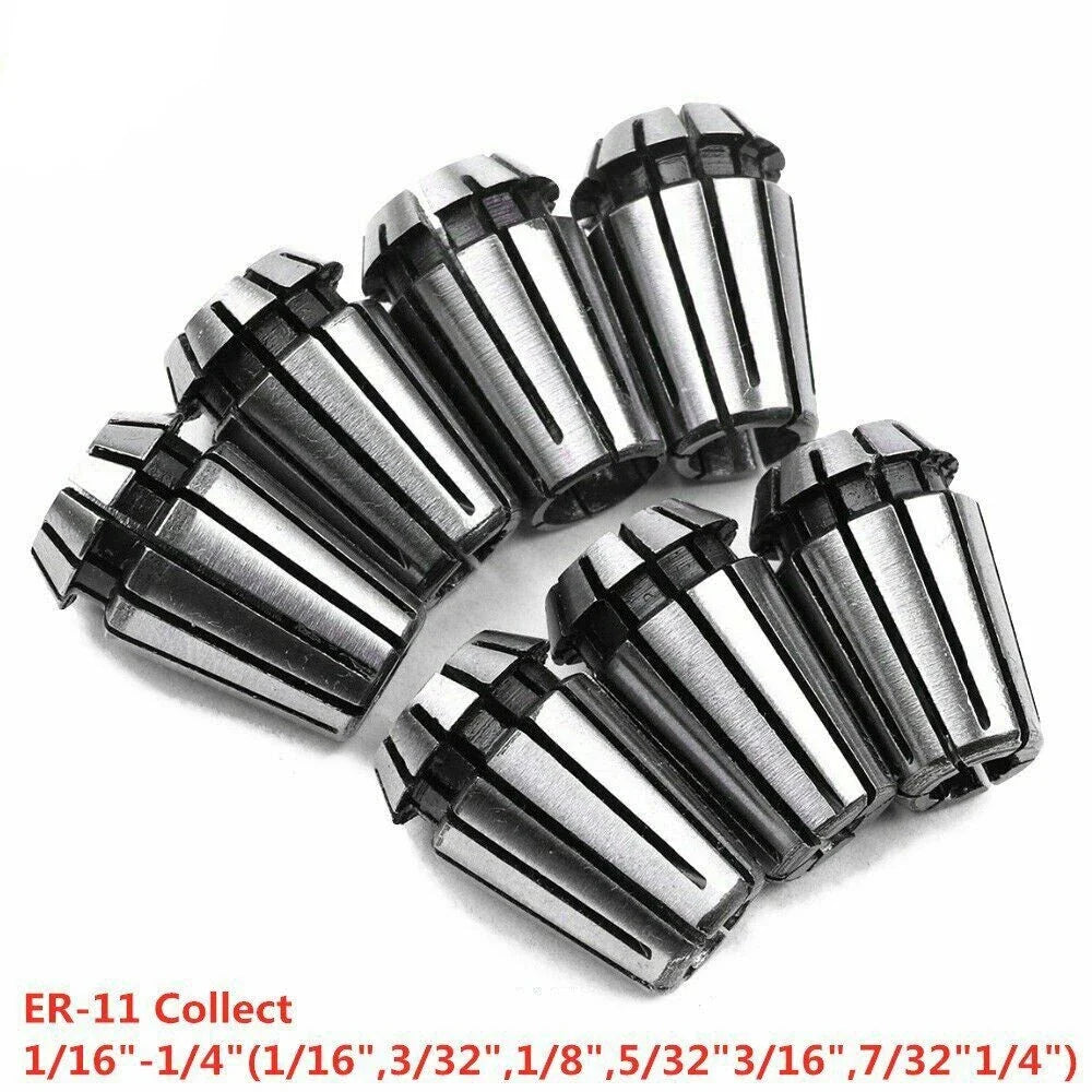 7PC Spring Collet Kit for CNC Milling Lathe Engraving Machine