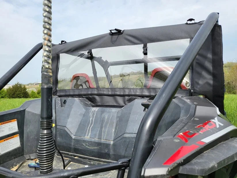 Black Soft Back Panel for Honda Talon 1000R 1000X UTV (No Zip Door Windows)