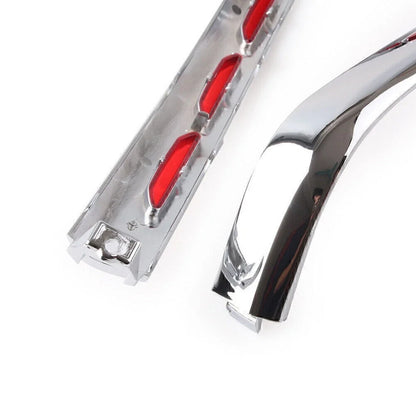 Set of 3 Chrome Fairing Trunk Trim Moldings for Honda GL1800 (2001–2011)