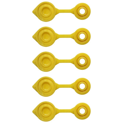 Set of 5 Yellow Fuel Gas Can Jug Vent Caps for