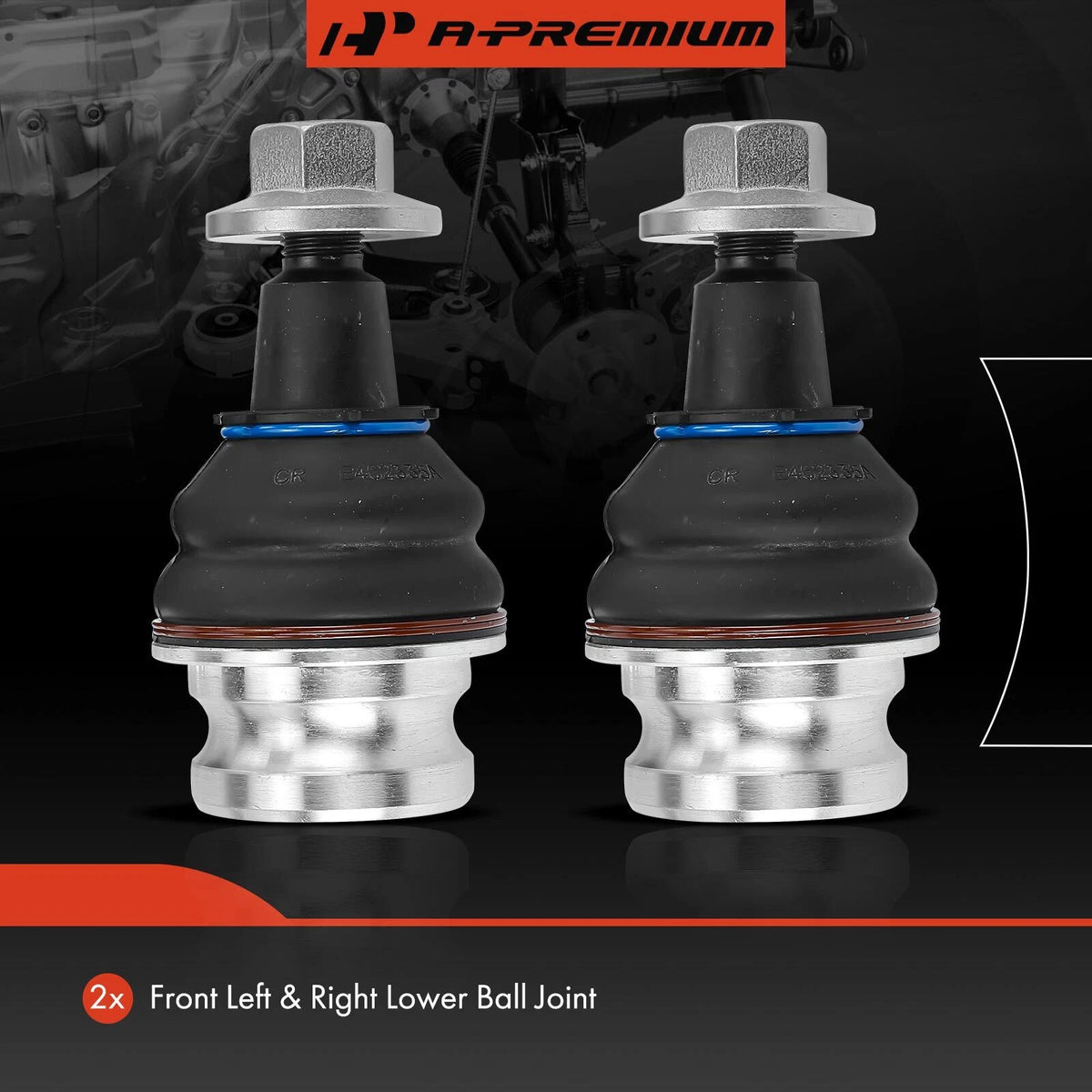 2X Front Lower Ball Joint for Audi Q5 SQ5 (2010–2021) BJ12225PR, 80A407689B, MS70528
