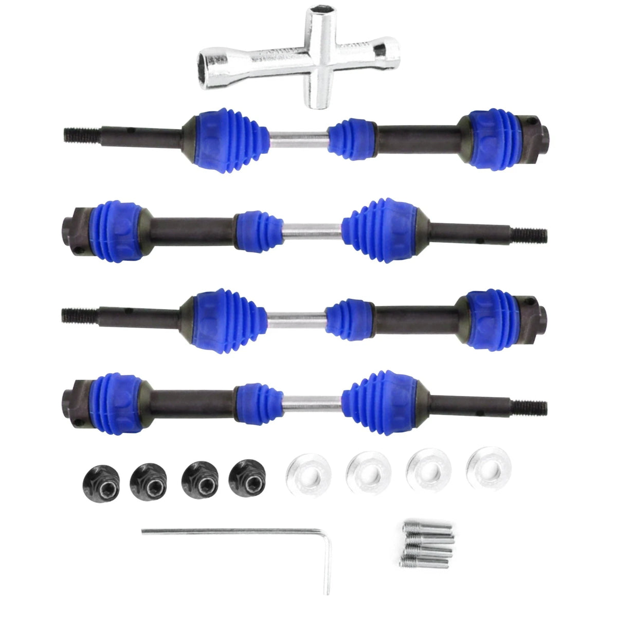 Set of 4 Driveshafts for Traxxas Hoss/Rustler/Slash/Stampede 4X4 2wd