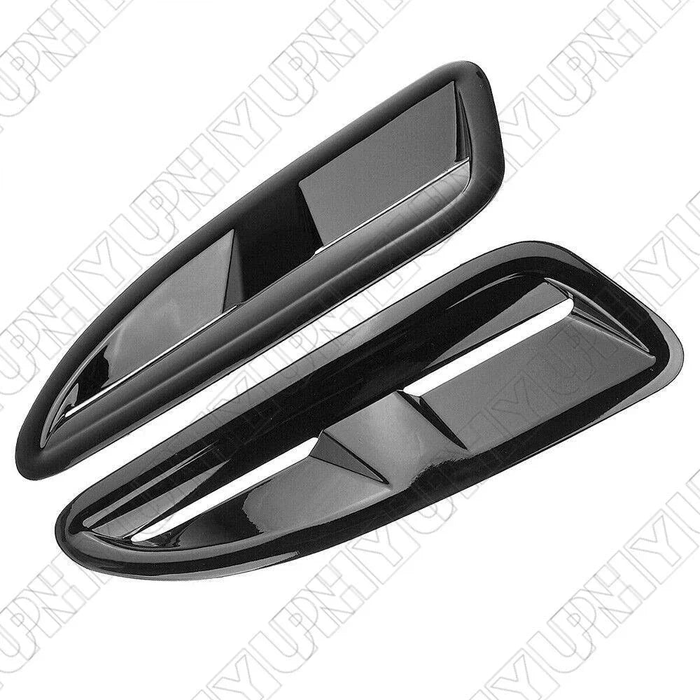 Front Bonnet Vent Air Inlet Trim Gloss Black for Jaguar XKR XK8 (2002-2009)