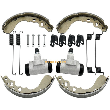 Front Brake Wheel Cylinder Shoes Springs Pins for Suzuki QuadRunner 250 (1987–2002)
