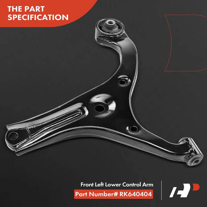 Front Left Lower Control Arm for Kia Rio, Rio5, Hyundai Accent (2006–2011) 521063, 545001, RK640404