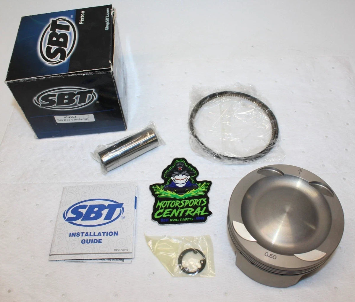 Set of 2 Pistons & Rings for Sea-Doo GTX RXP RXT GTR 4 TEC (2004–2019)