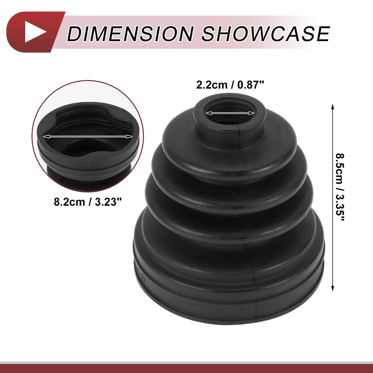 Inner CV Joint Boot Kit with Clamps for Nissan Cube (2009–2011) No.C974AEW60A