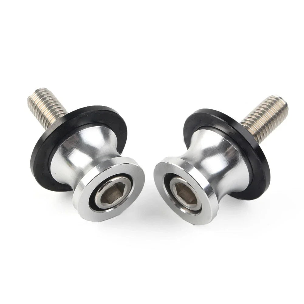 Swingarm Slider Stand Screws 10MM for Kawasaki ZX6R (1998–2011) Silver CNC