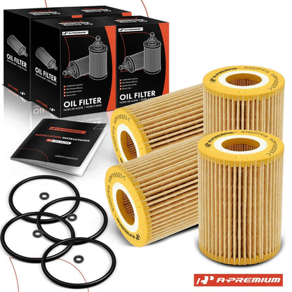 Set of 4 Engine Oil Filters for Jeep Grand Cherokee (2007–2009)