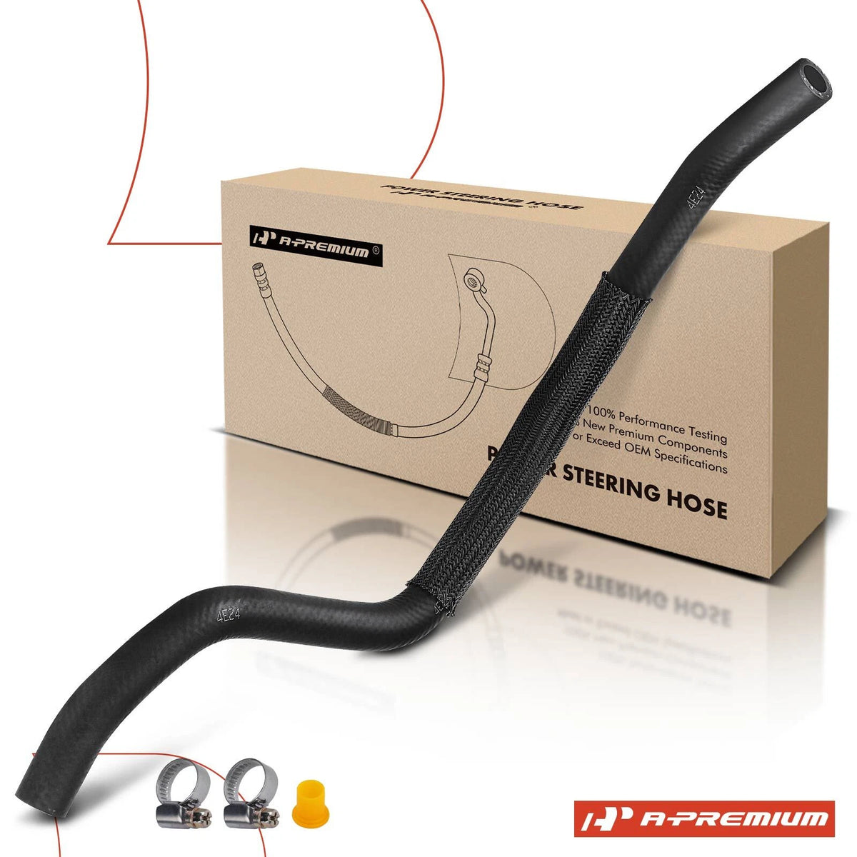 Power Steering Reservoir Hose for BMW 525i 2004-2005, 530i 2003-2005, 32416761486, 3404355
