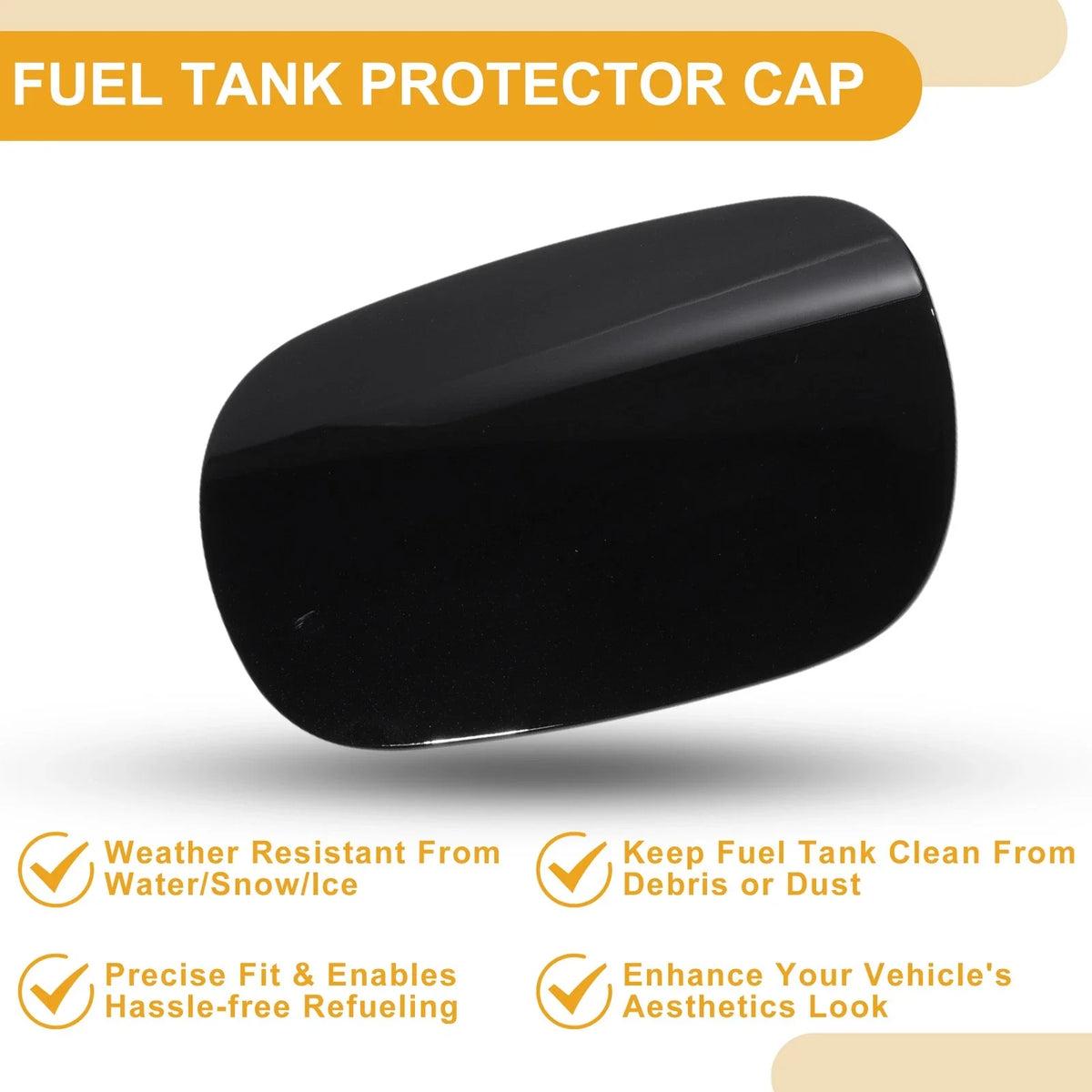 Fuel Tank Door Cap for Mercedes-Benz C180 C200 (No.2057570106) Black