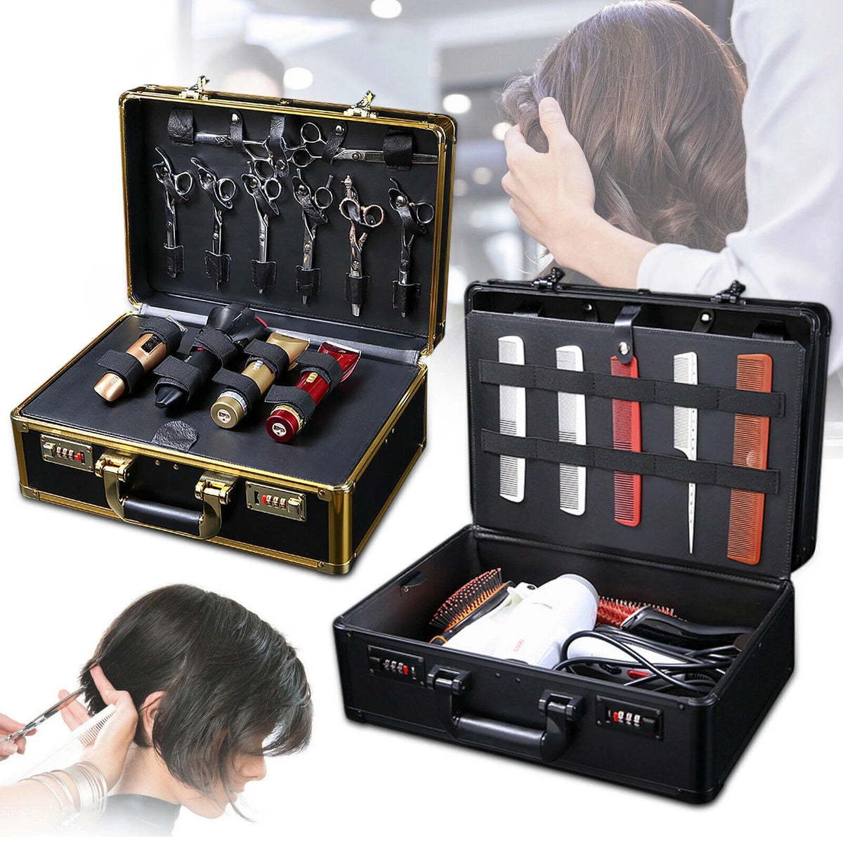 Travel Clipper Case for Clippers Trimmers Barber Suitcase