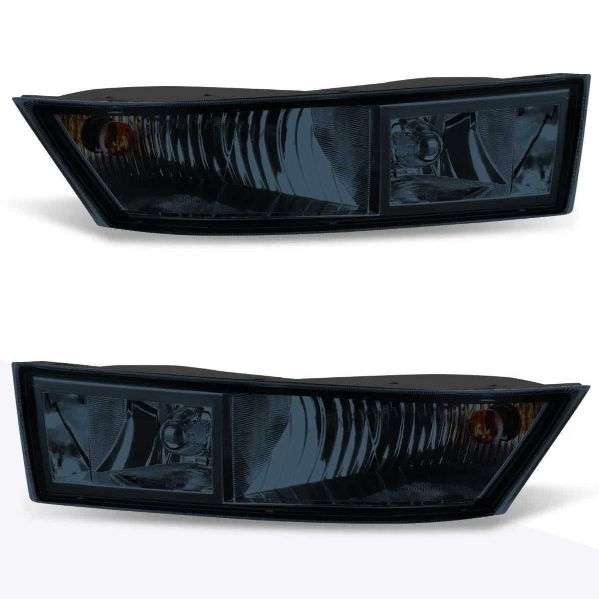Smoked Lens Fog Lights with Bezel & Bulb Pair for Cadillac Escalade ESV/EXT (2007–2014)