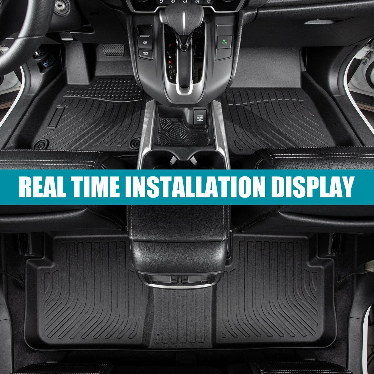 Set of 4 TPE Rubber Floor Mats for Lexus NX200t/NX300h (2015–2021)