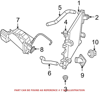 Genuine OEM Engine Coolant Reservoir for Dodge Ram 1500 2500 (2002–2023)
