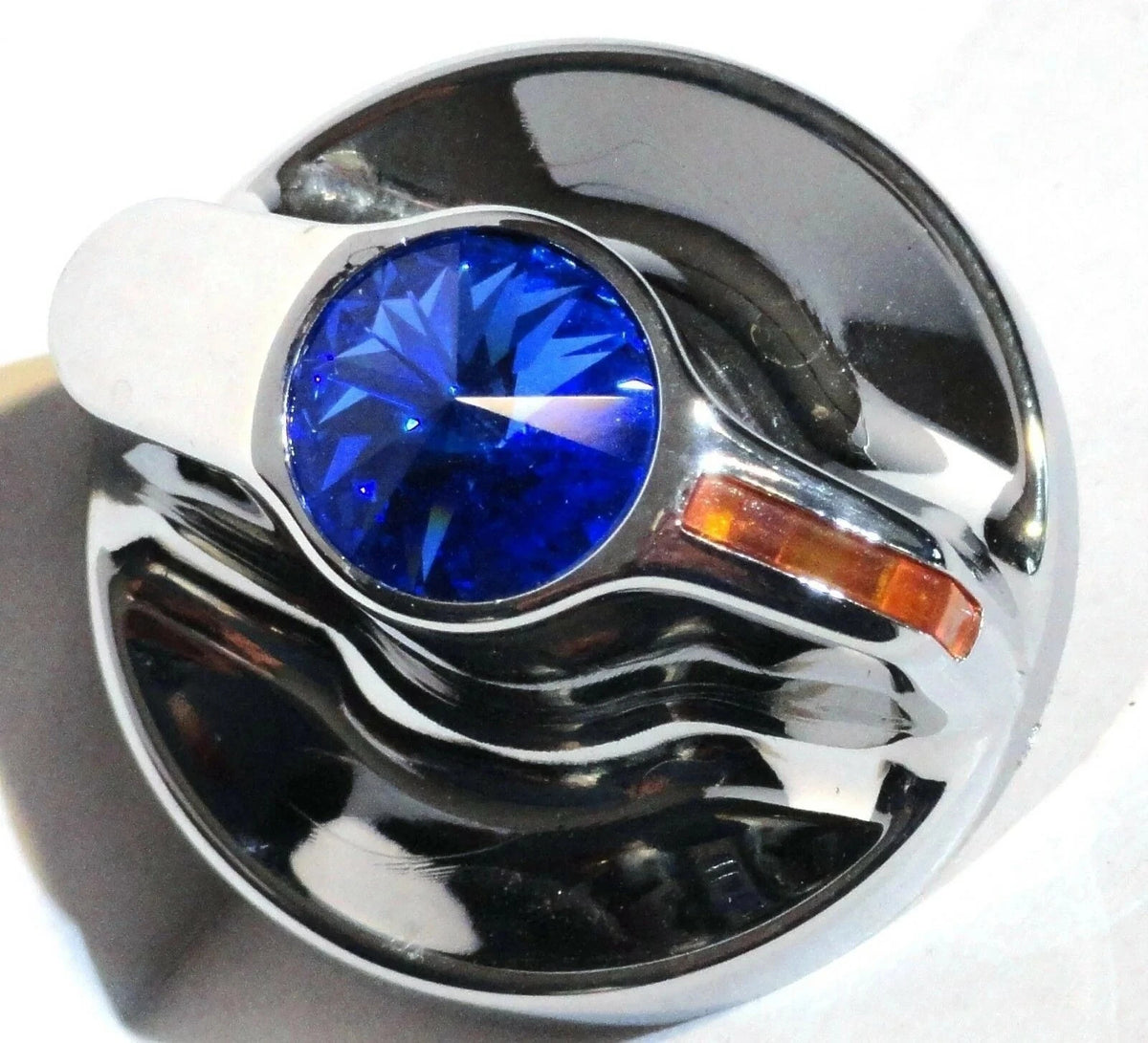 A/C Heater Knob Blue Jewel Amber Indicator for Kenworth (2002–2005) 41316