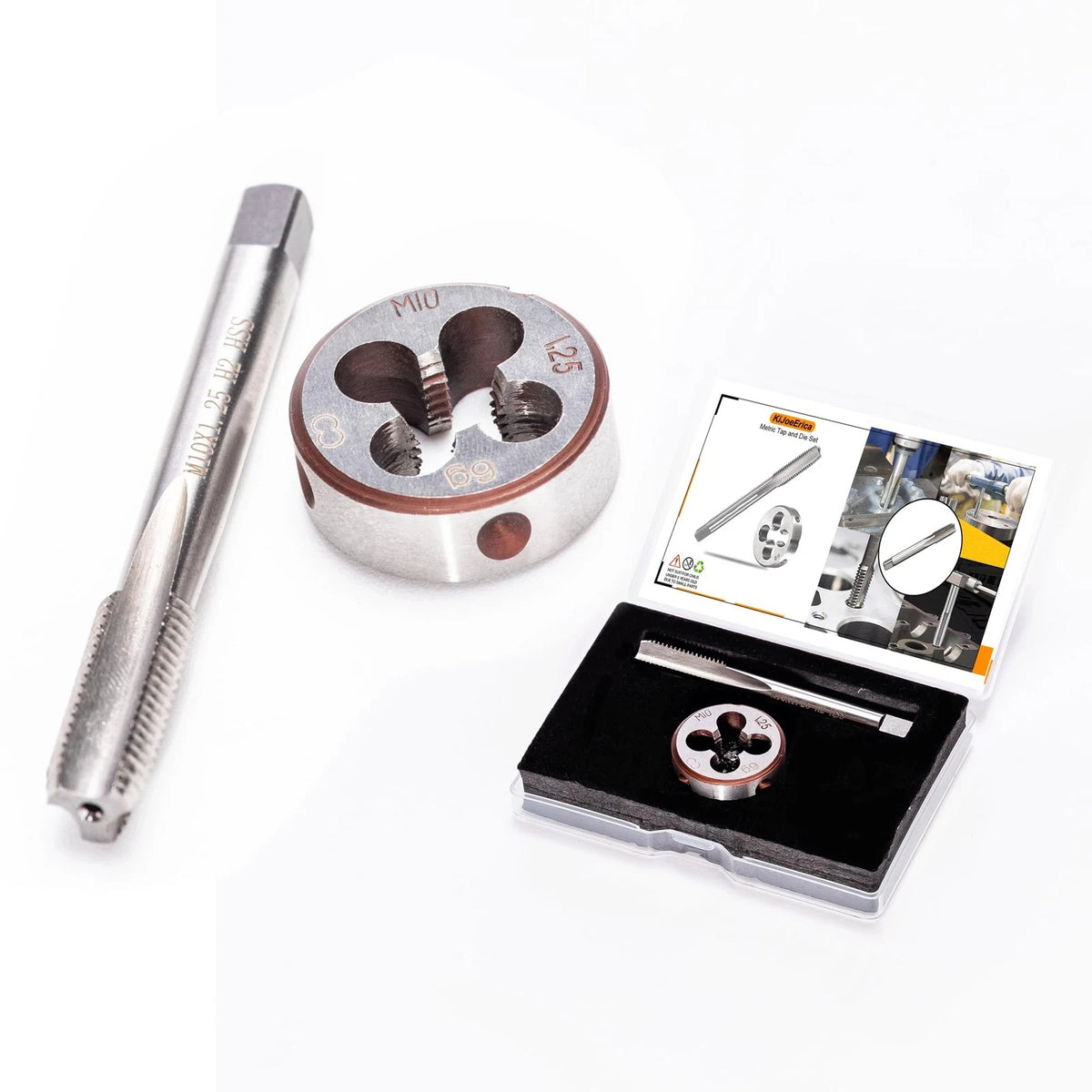M10 x 1.25mm Metric Tap and Die Set for Automotive Applications