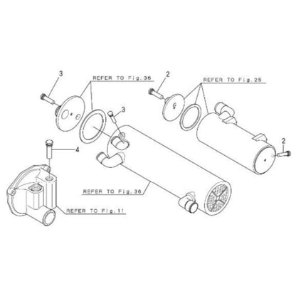 Pencil Anode Kit for Yanmar 4LHA 6LP 6LY (Replaces 119773-92600)