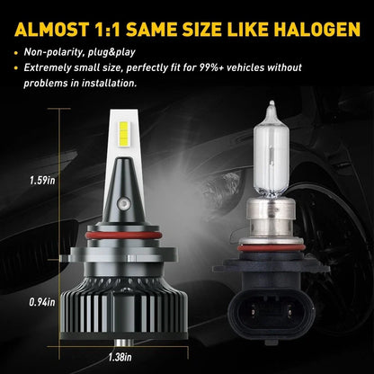 Set of 2 AUXITO 9012 LED Headlights + 5202 Fog Light Bulbs for GMC Sierra 1500 (2014–2015)