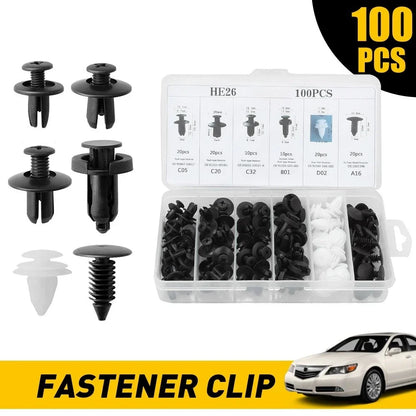 100 PCS Bumper Hood Fender Moulding Grille Retainer Clip for Ford