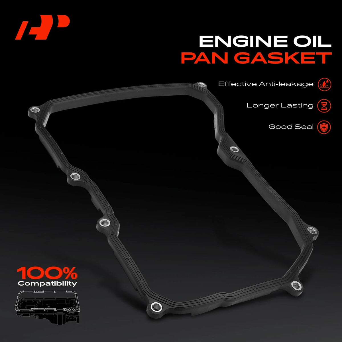 Transmission Oil Pan Gasket for VW Jetta Passat Golf Mini Cooper (2005–2018) - 09G321370, TOS18761