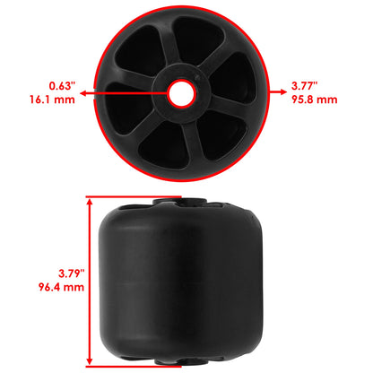 Deck Wheel & Pin for John Deere 1504 1505 1570 1575 1580 1585 (M115245, M124203, MW150, PI307)