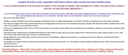 SLED Graphics Decals Stickers for Polaris Matryx Indy Assault (2020)