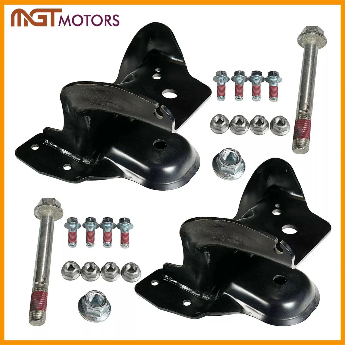 Pair Leaf Spring Hanger for Ford F-250 F-350 F-450 (2008–2019) 722-076