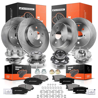 Set of 4 Disc Rotors & Brake Pads for Toyota RAV4 (2006–2012) - 980483, BR900360
