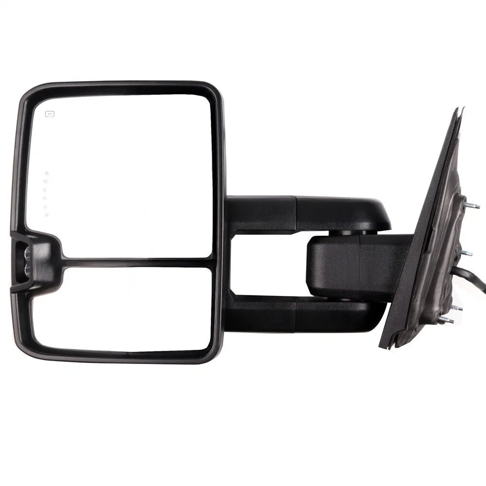 Set of 2 Chrome Power Heated Tow Mirrors for Silverado Sierra (2014–2018)