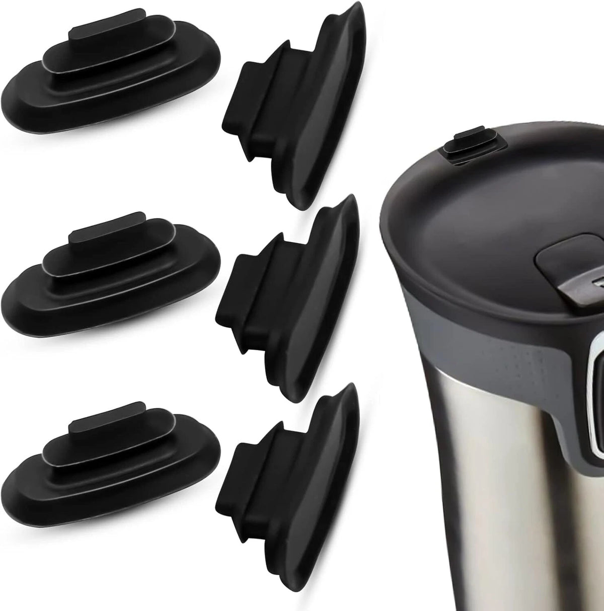 Set of 6 Rubber Lid Seal Replacement for Contigo West Loop Mug
